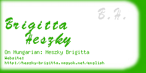 brigitta heszky business card